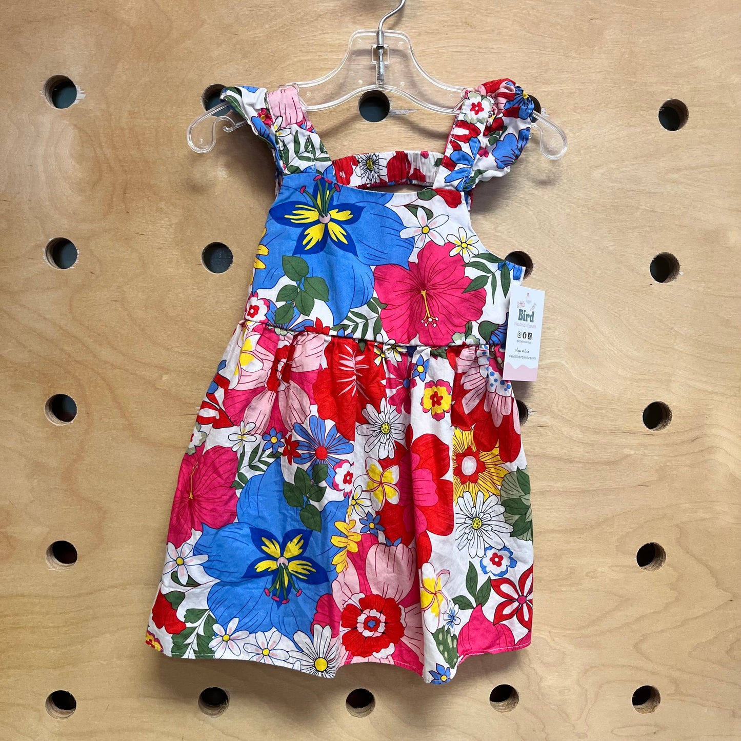 Blue/Pink Floral Tank Drress