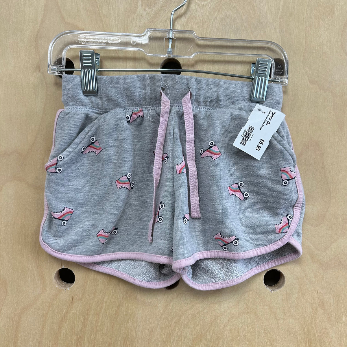 Grey Roller Skate Shorts