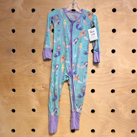 Aqua/Purple Bamboo Mermaids Zippy
