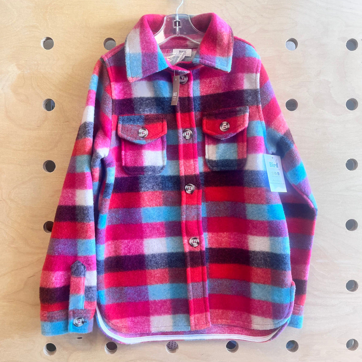 Red/Blue Plaid Shacket NEW!