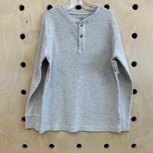Beige Thermal Henley
