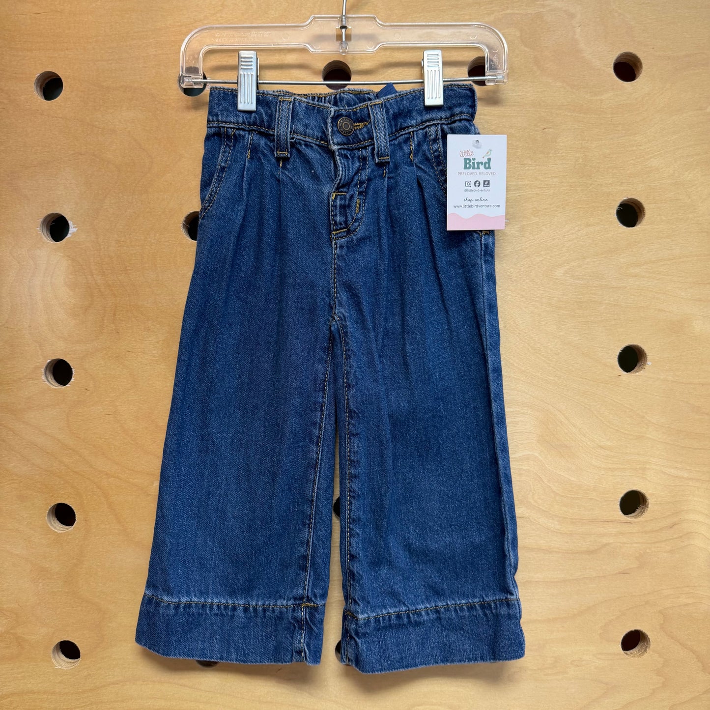 Denim Wide Leg Pants