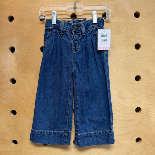 Denim Wide Leg Pants