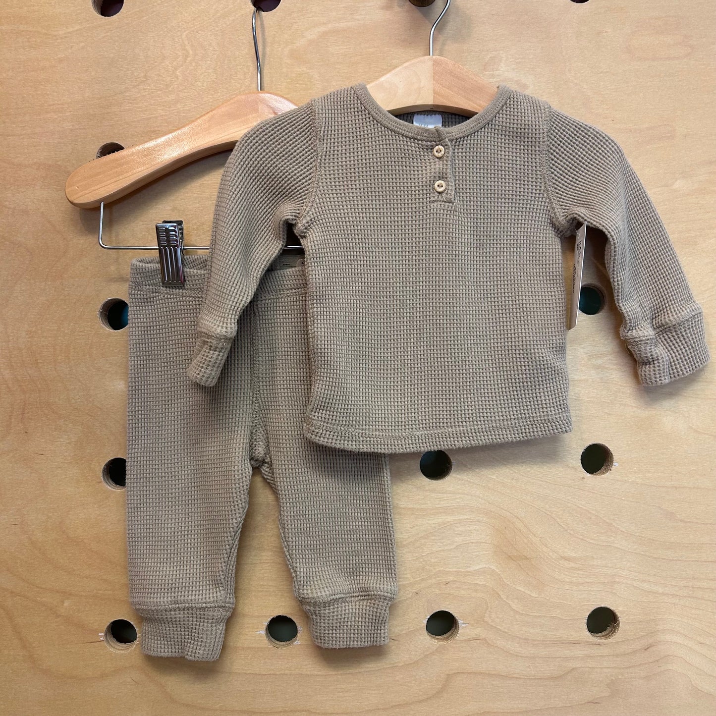 Tan Waffle Knit Outfit
