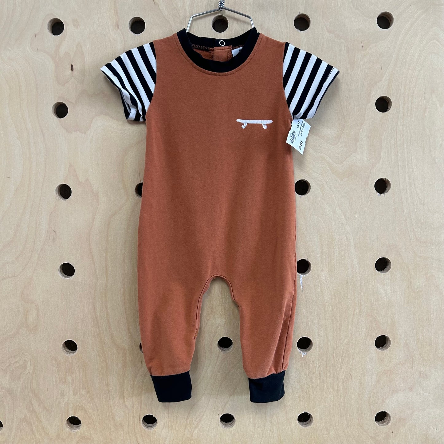 Brown & Black Skate Romper