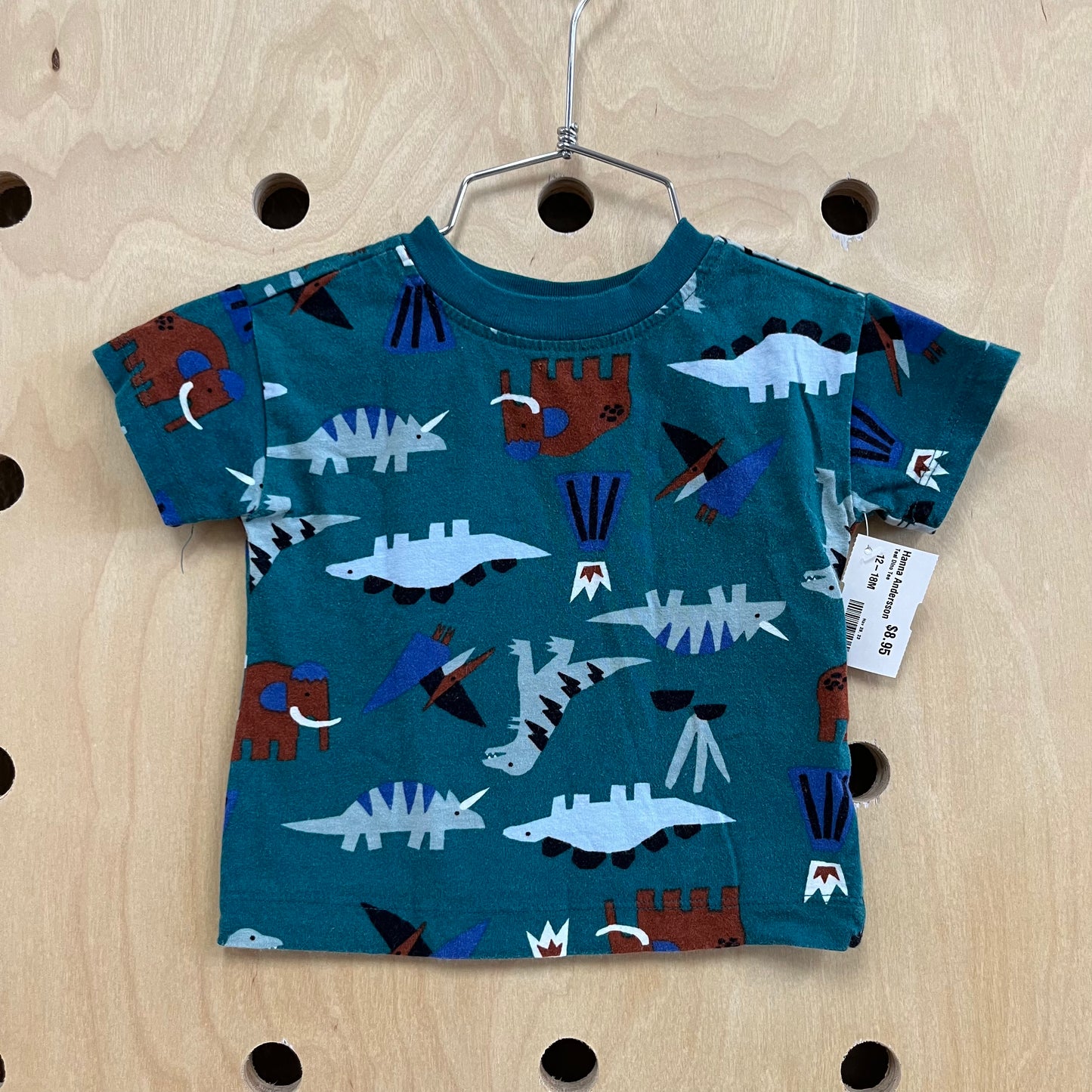 Teal Dino Tee