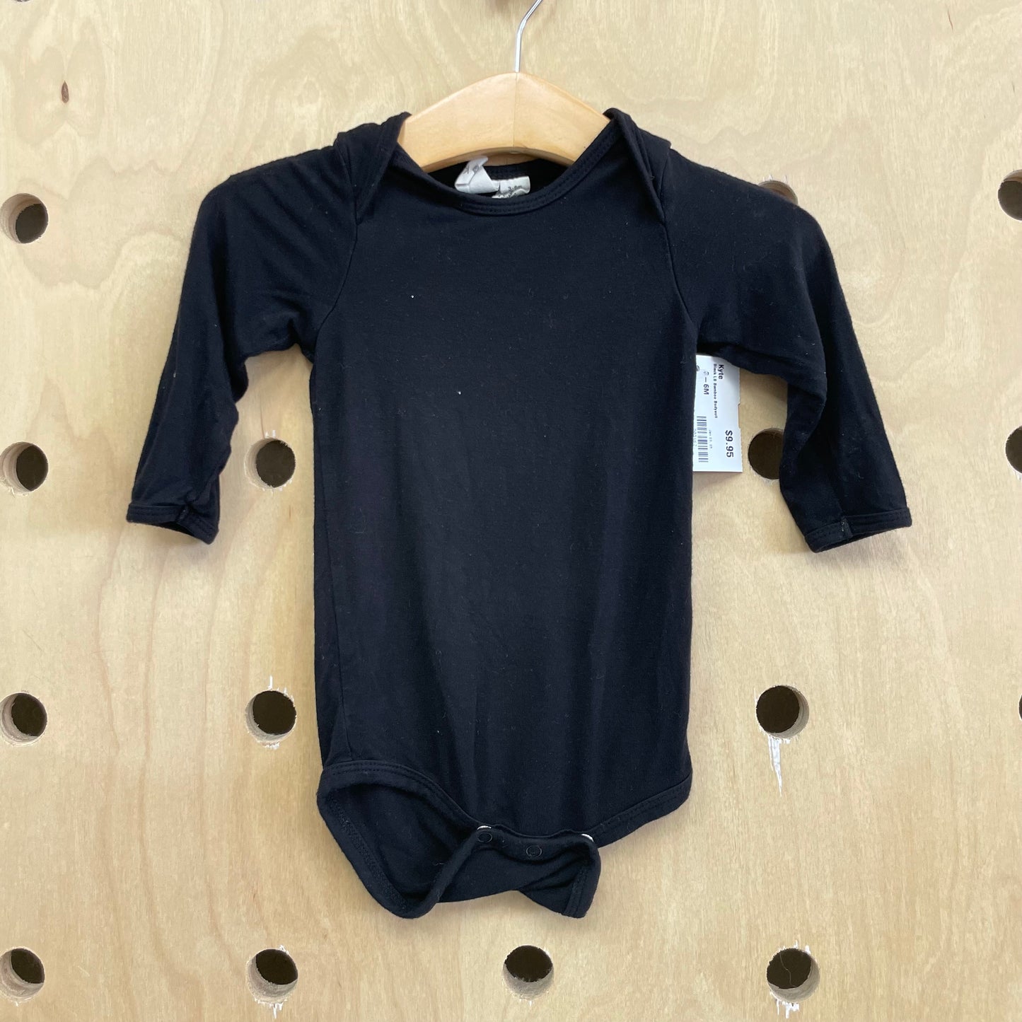 Black LS Bamboo Bodysuit