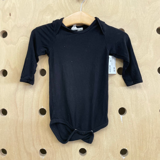 Black LS Bamboo Bodysuit