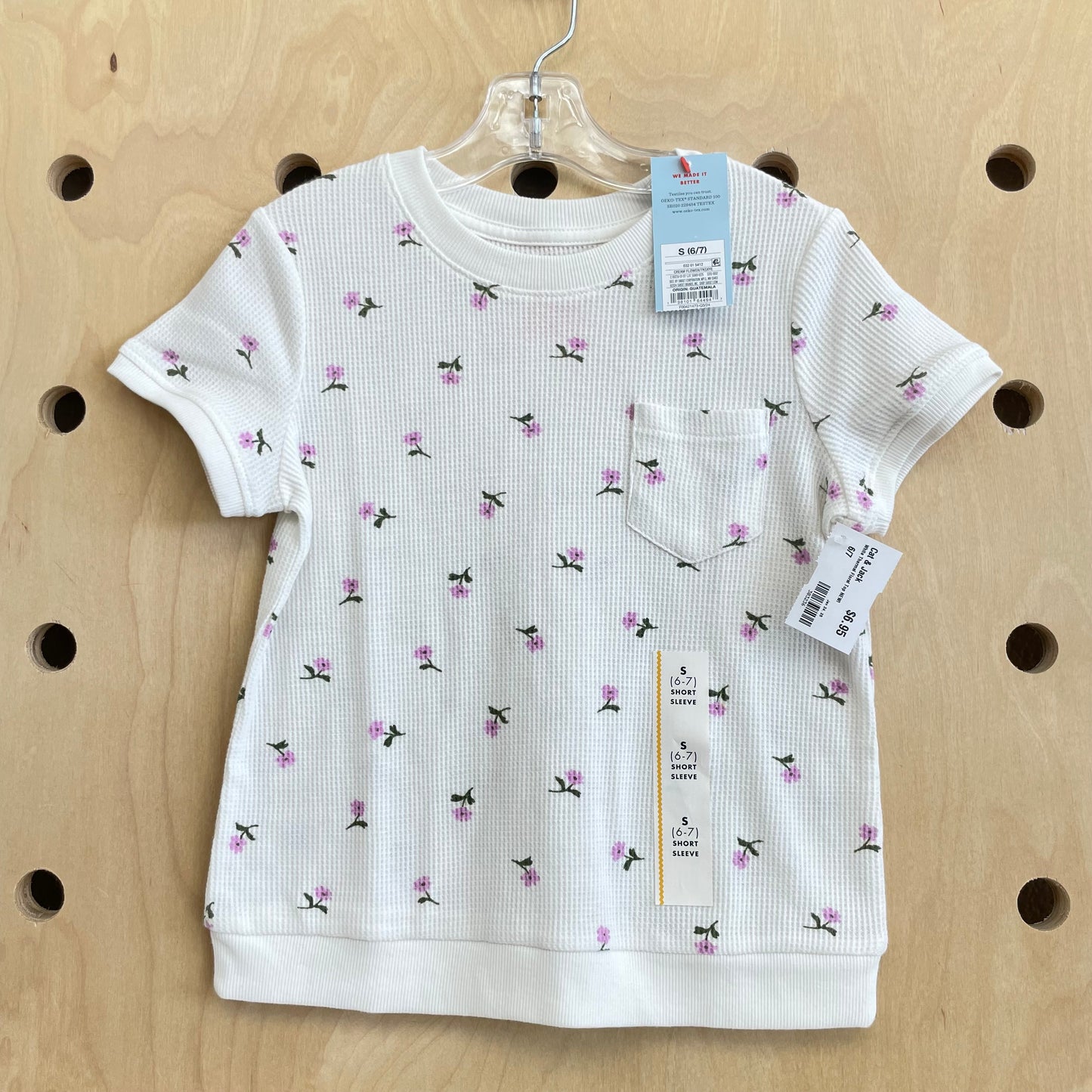 White Thermal Floral Top NEW!