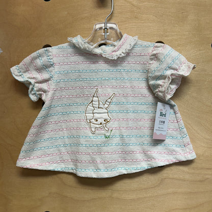 Wonderalls Bunny Back Button Top
