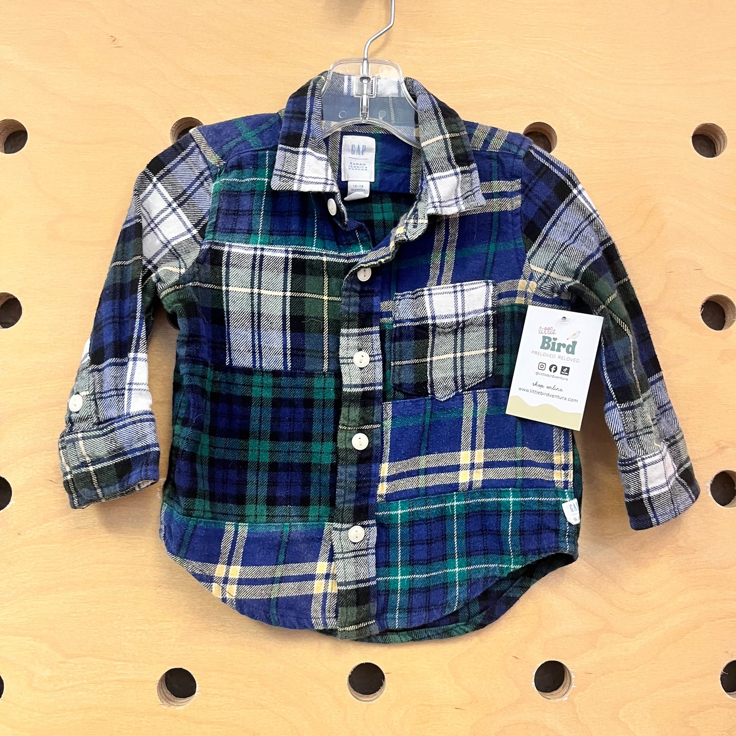 Blue/Green Plaid Flannel