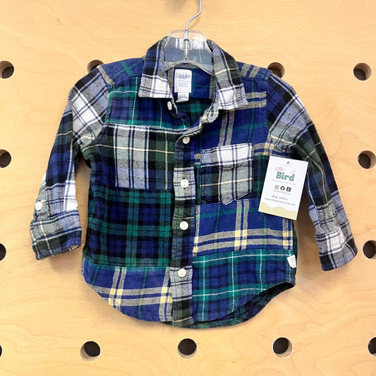 Blue/Green Plaid Flannel