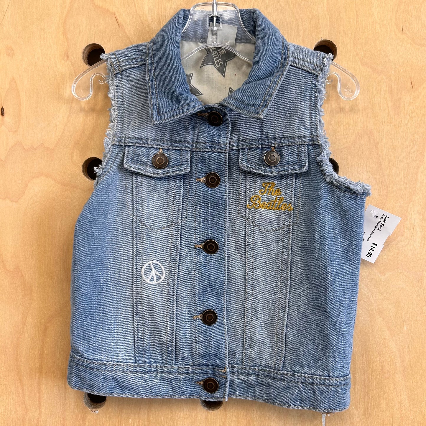 Beatles Embroidered Denim Vest