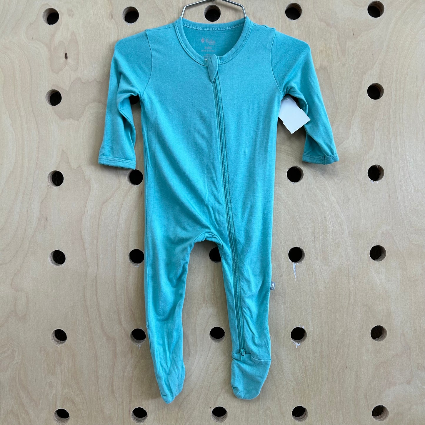 Teal Zip Footies