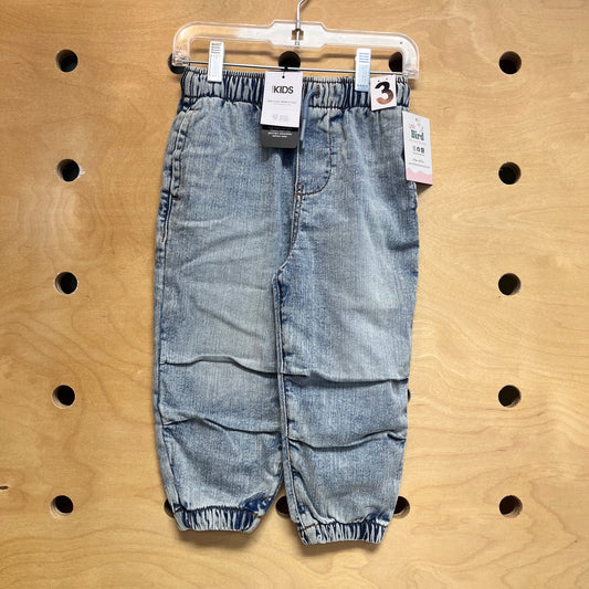 Light Wash Denim Joggers NEW!!