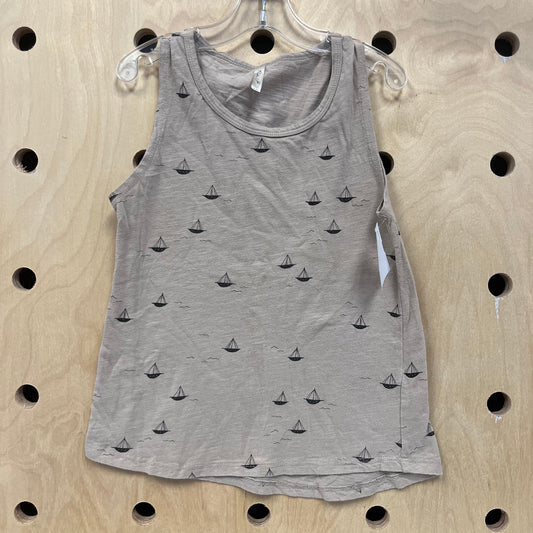 Beige Sailboat Tank