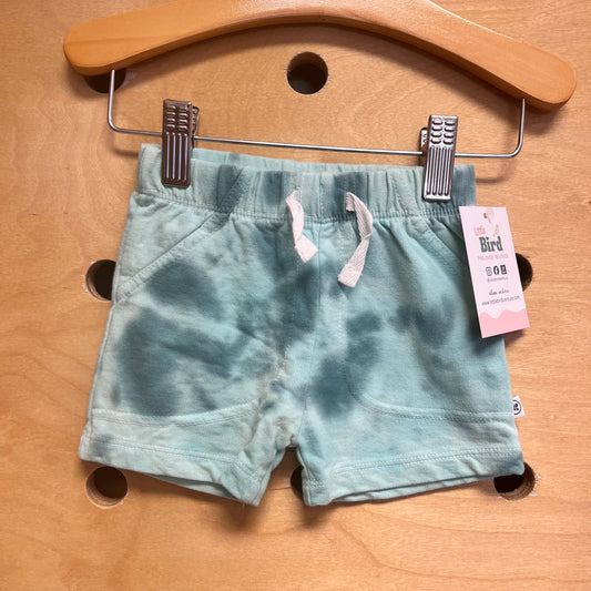 Organic Blue Tie Dye Shorts