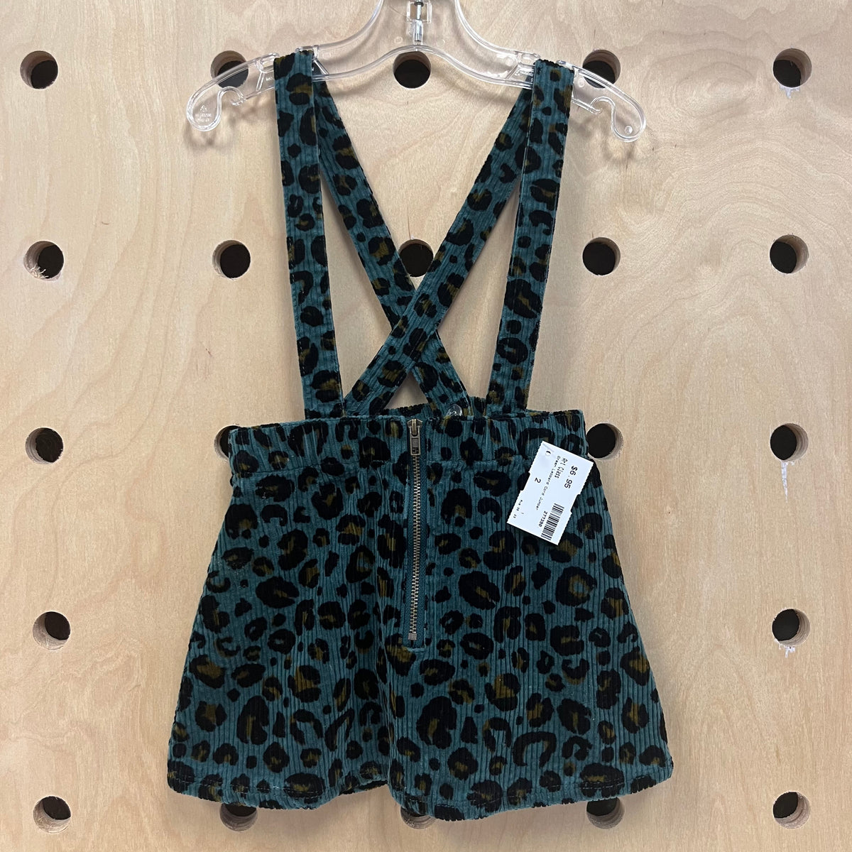 Green Leopard Cord Jumper
