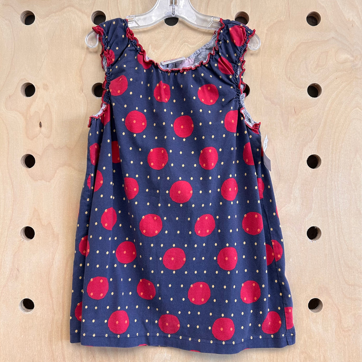 Blue & Red Dot Top