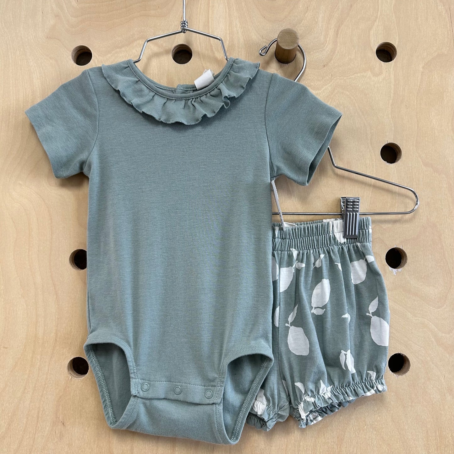 Sage Pear Bodysuit & Shorties