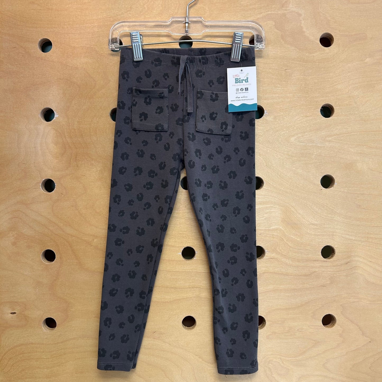 Grey Animal Print Leggings