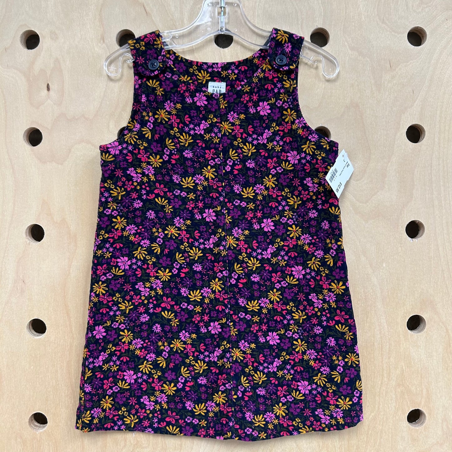Black & Purple Floral Dress