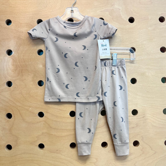 Tan/Grey Moons Pajamas