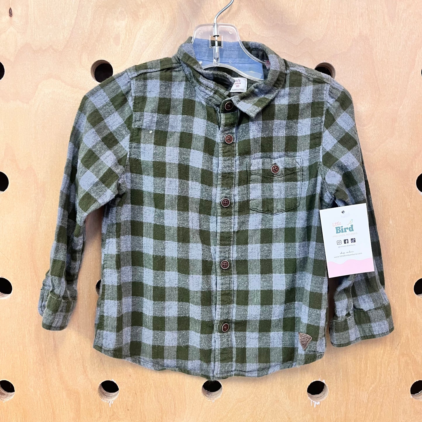 Green Plaid Flannel