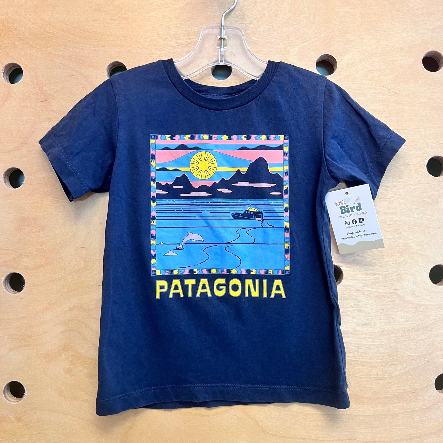 Navy Ocean Scene Tee