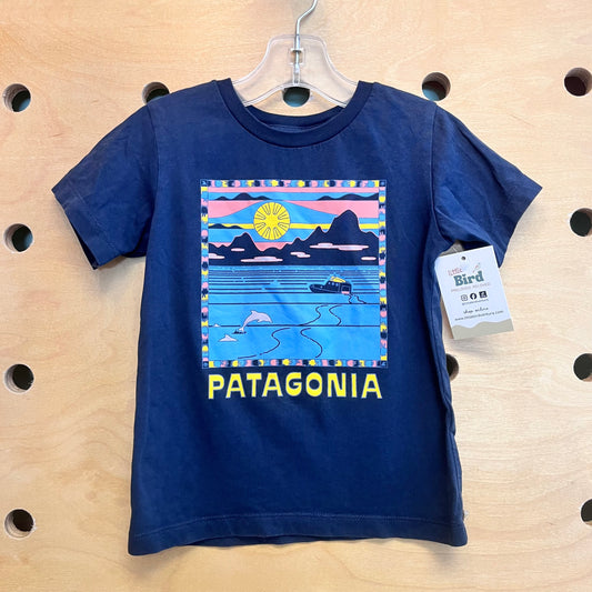 Navy Ocean Scene Tee