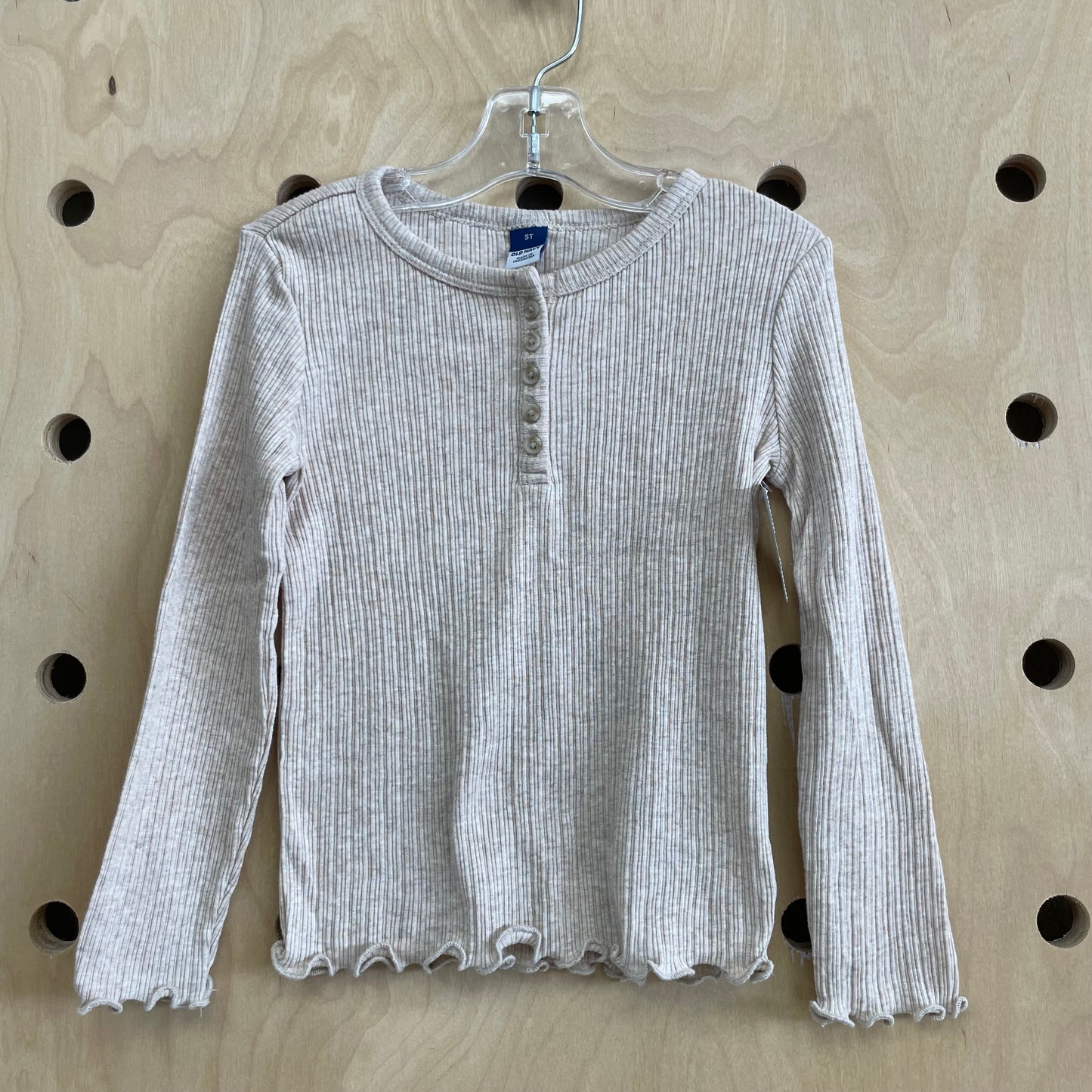 Tan Ribbed Top