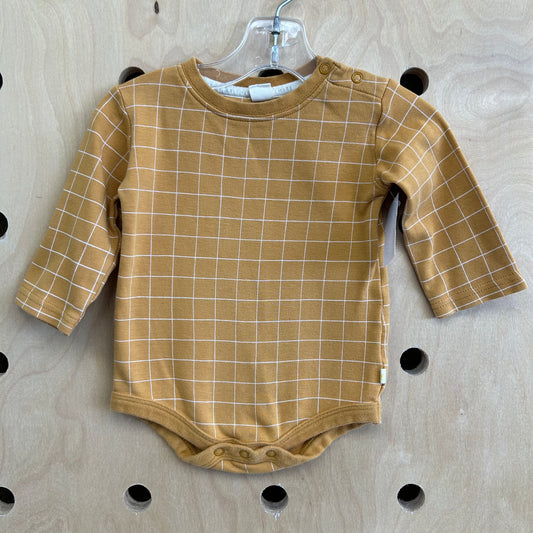 Yellow Grid Bodysuit