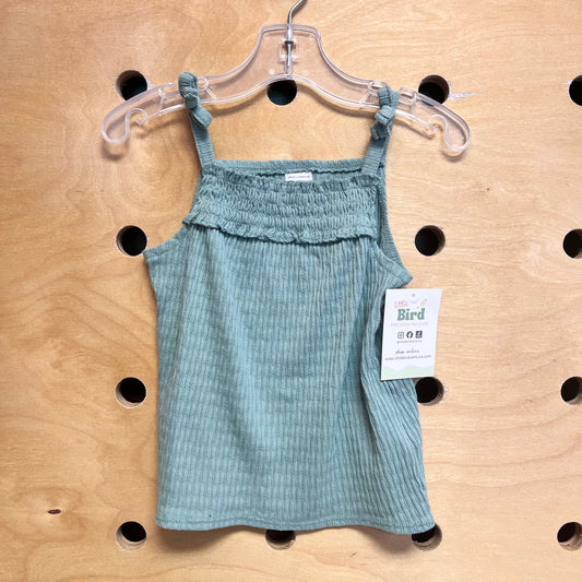 Green Ribbed Tank