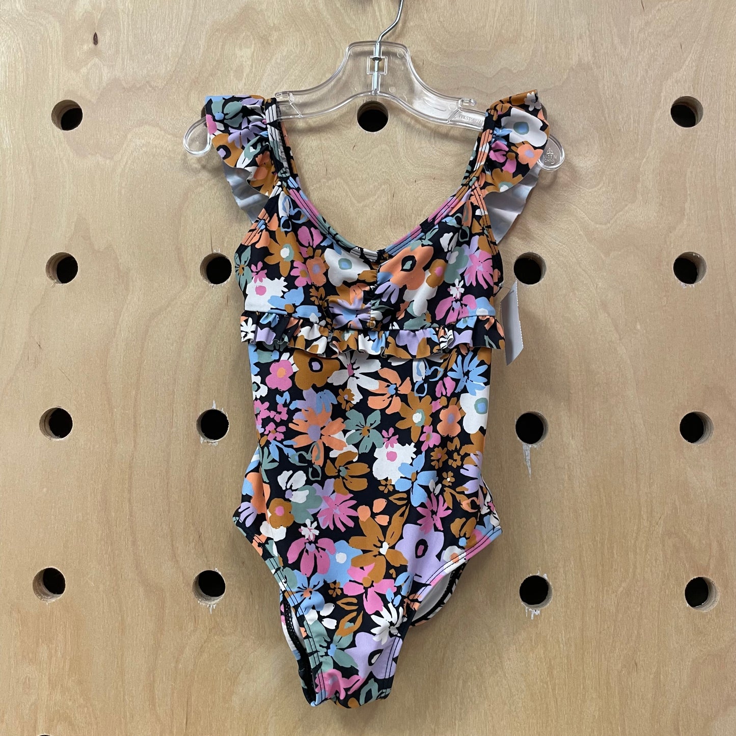 Black Floral Swimsuit