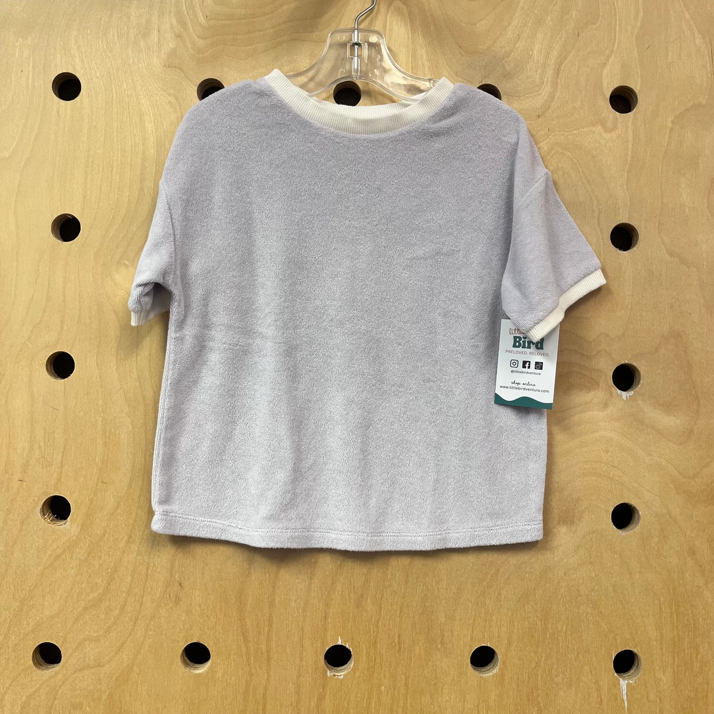 Organic Lavender Ringer Terry Tee