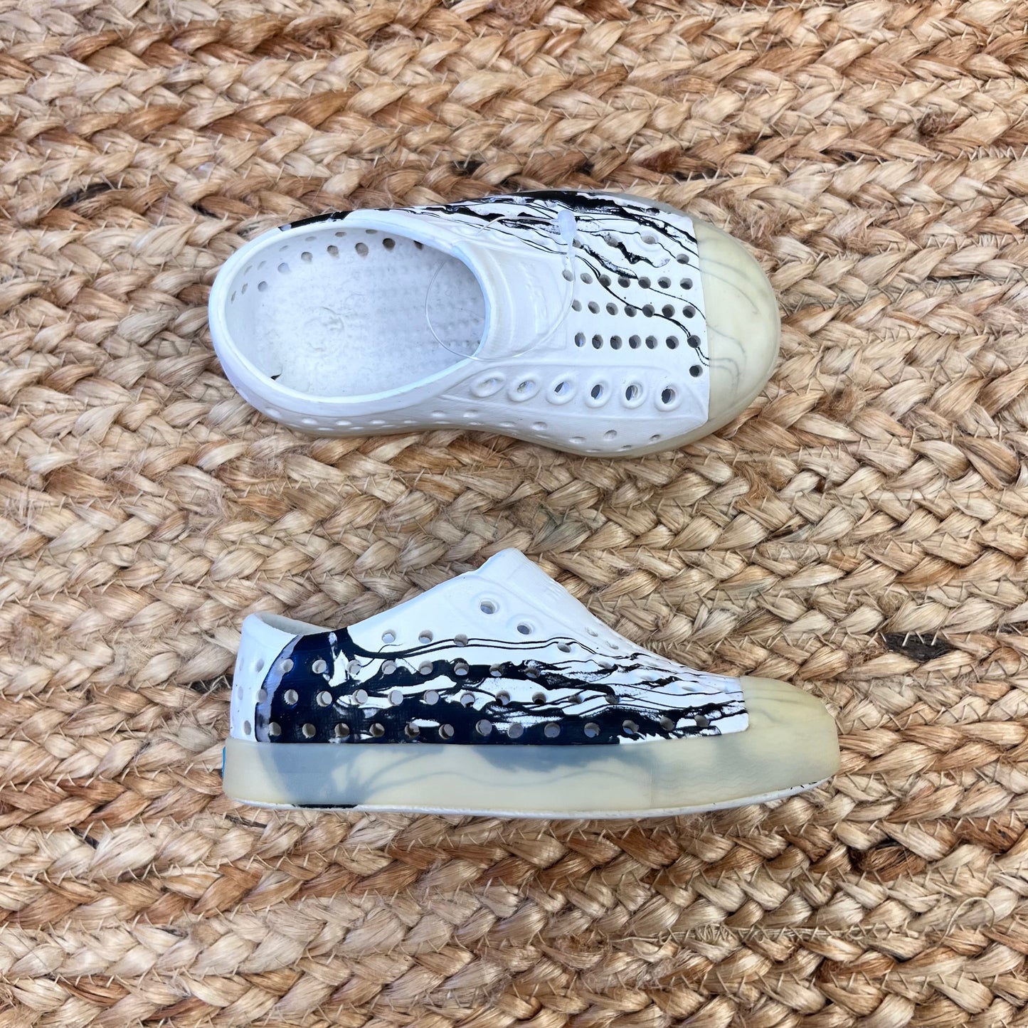 White & Black Splatter Jeffersons