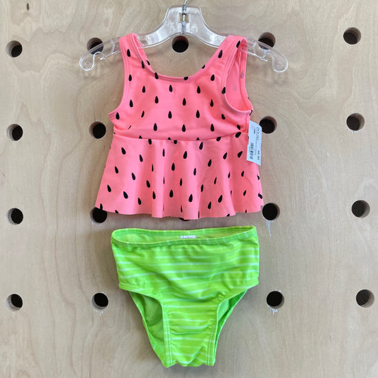 Pink & Green Watermelon 2pc. Swimsuit