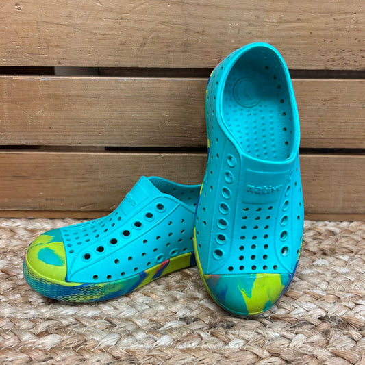 Turquoise Colorful Toe Jeffersons