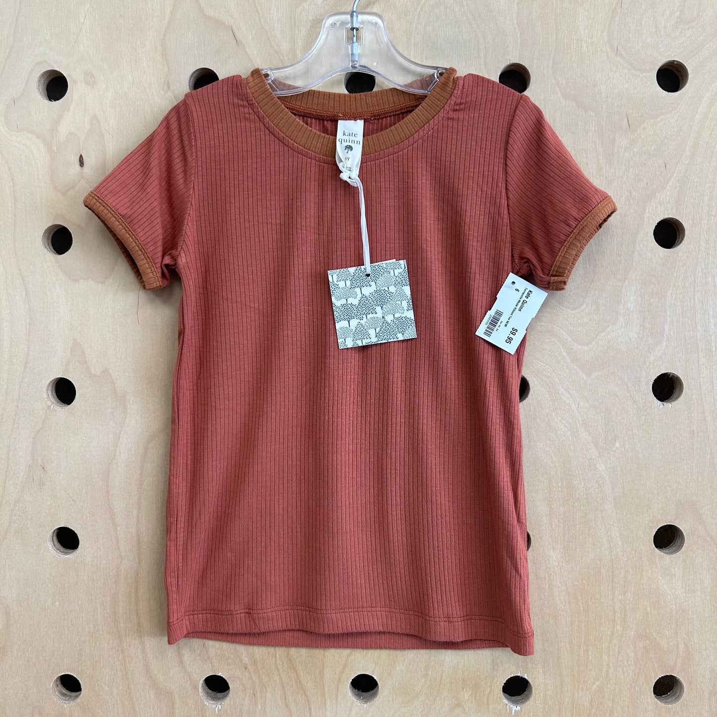 Terracotta Modal Ribbed Tee NEW!