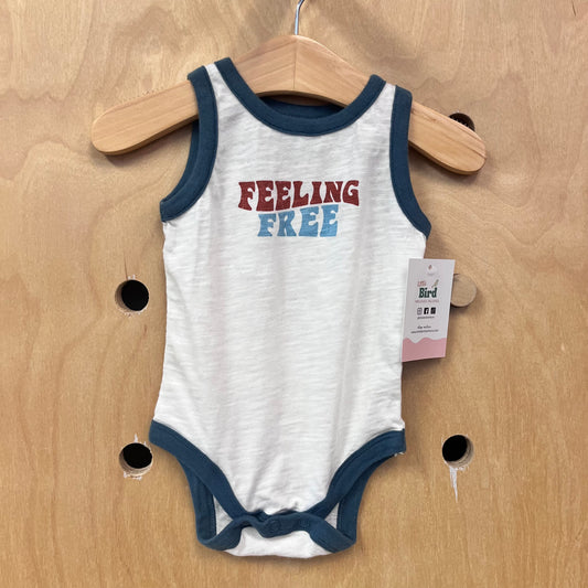 Blue Organic Feeling Free Bodysuit