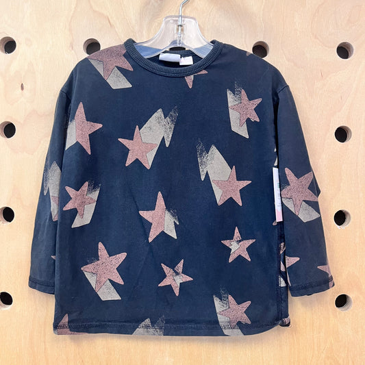 Black & Brown Stars Long Sleeve