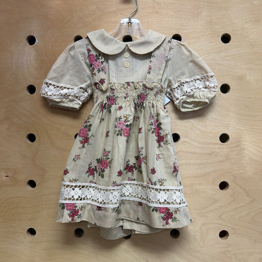 Viyella House Beige Floral Dress
