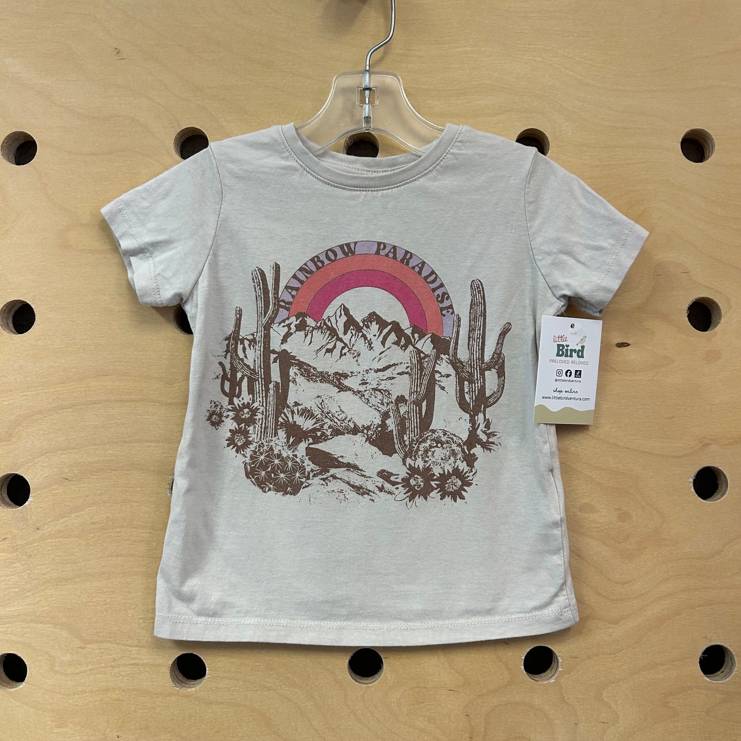 Beige Rainbow Paradise Tee