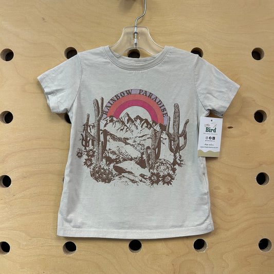Beige Rainbow Paradise Tee