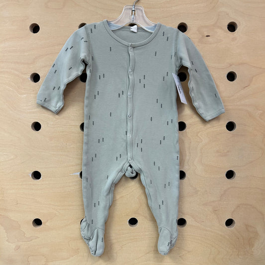 Green Organic Trees Snap Footies