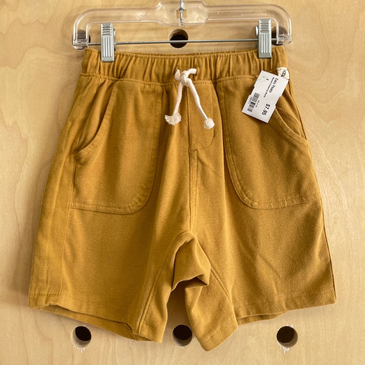 Mustard Drawstring Shorts