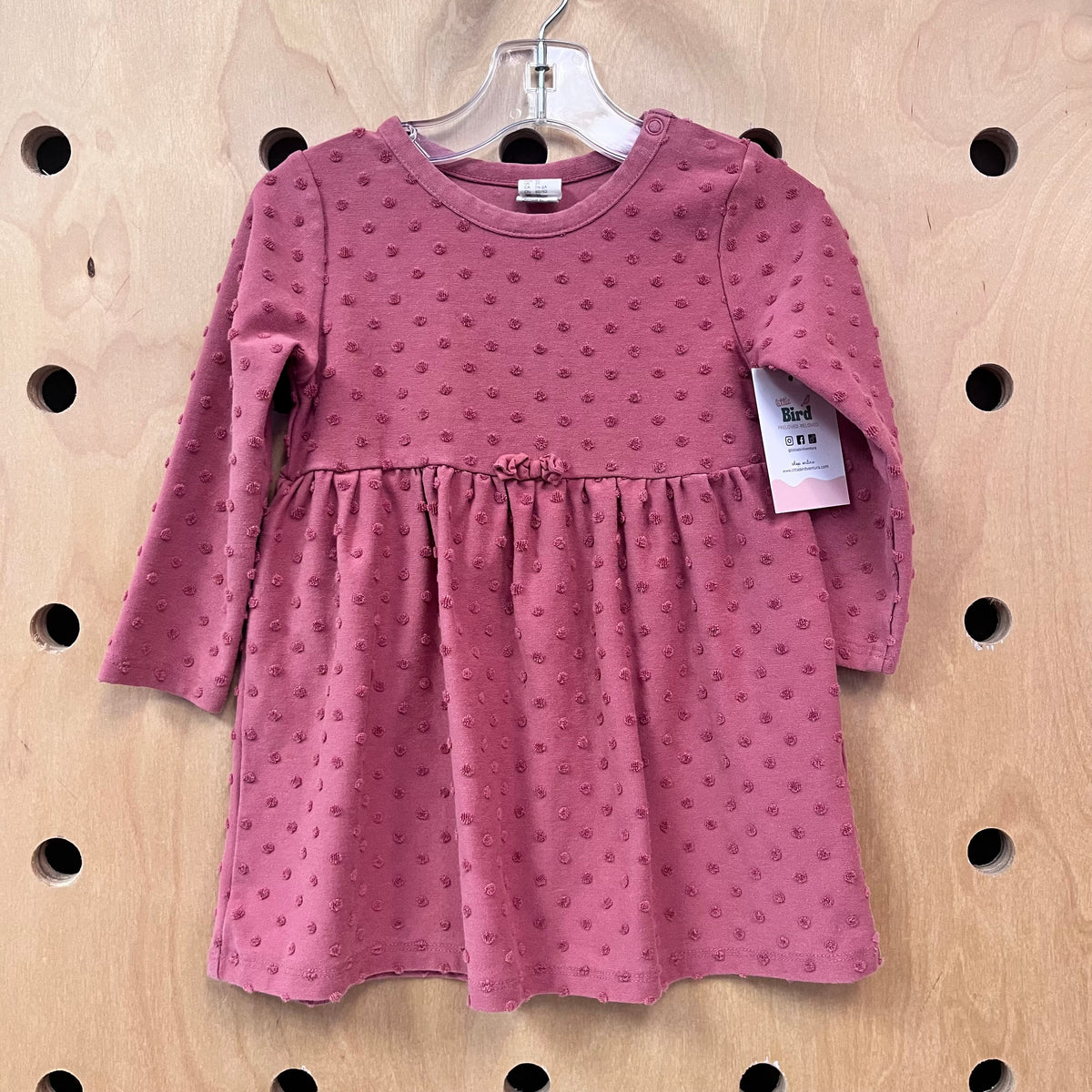 Red Terry Polka Dot Dress