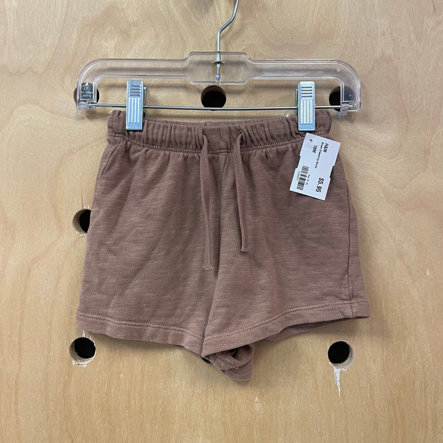 Brown Drawstring Shorts