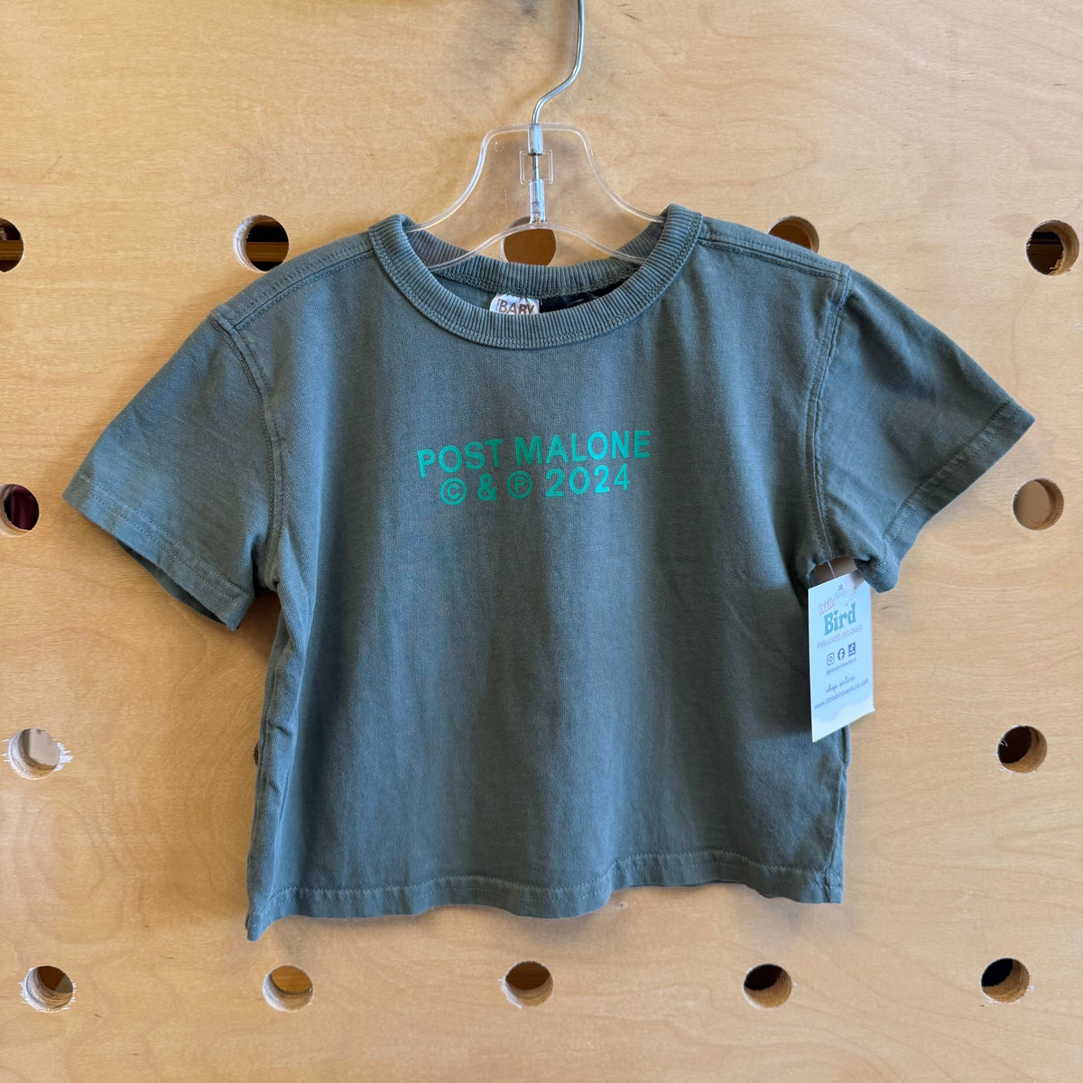 Green Organic Post Malone Band Tee