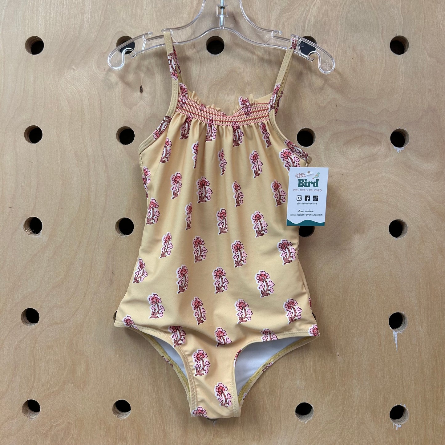 Yellow Floral Swimsuit